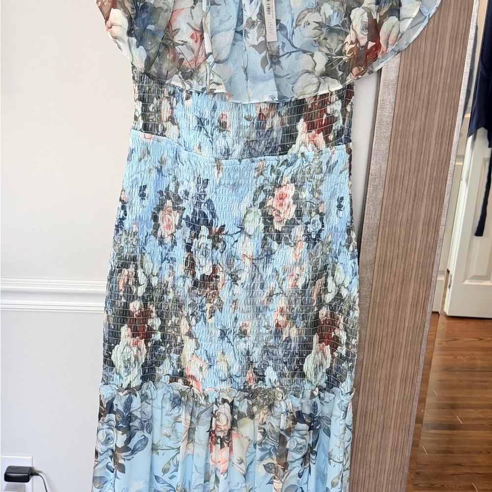 Floral Blue Dress
